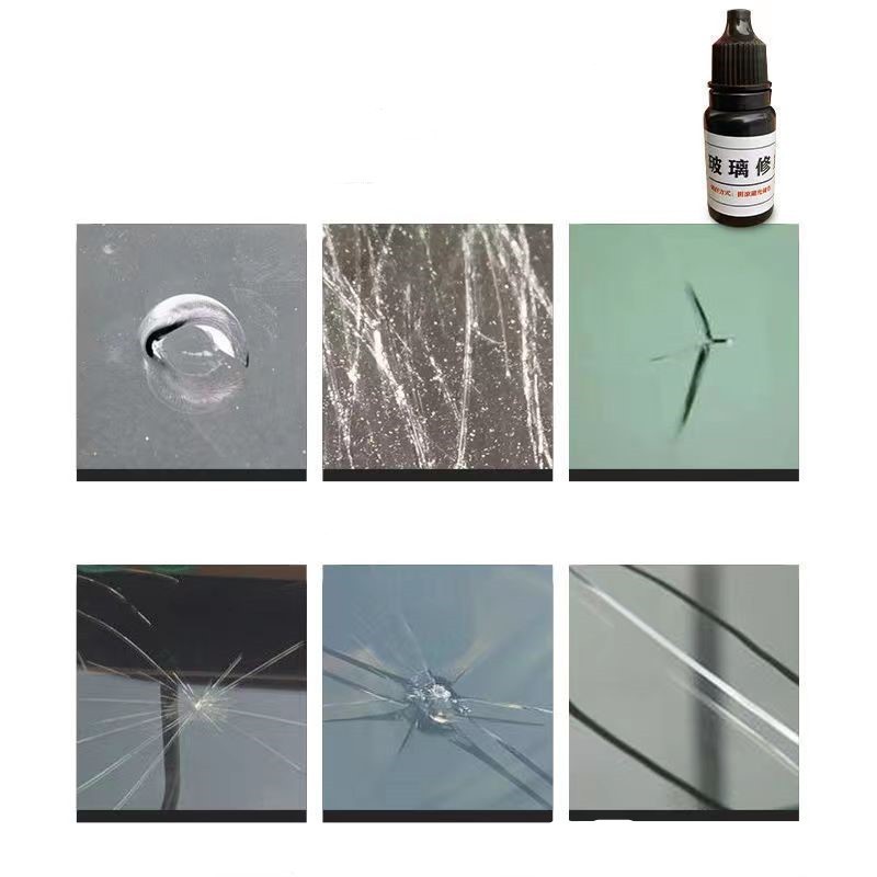 C0952 Automotive Glass Repair Fluid Car Windshield Resin Cracked Glass Repair Kit Glass Corrector Set Crack Repair