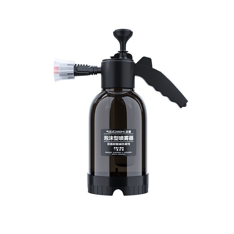 H0125 2L Hand Pump Foam Sprayer Pneumatic Washer Foam Snow Foam High Pressure Car Wash Spray Bottle for Car Home Cleaning