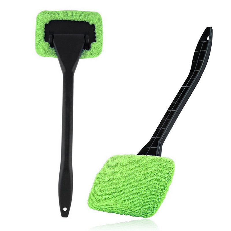 Car Window Cleaner Brush Kit Windshield Wiper Microfiber Wiper Cleaner Cleaning Brush Auto Cleaning Wash Tool With Long Handle