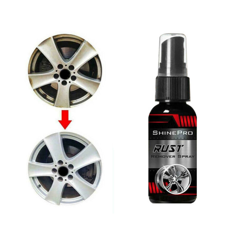 C0453 30ml Car Rust Remover Spray Metal Surface Chrome Paint Car Maintenance Iron Powder Cleaning Rust Remover Multi-Purpose