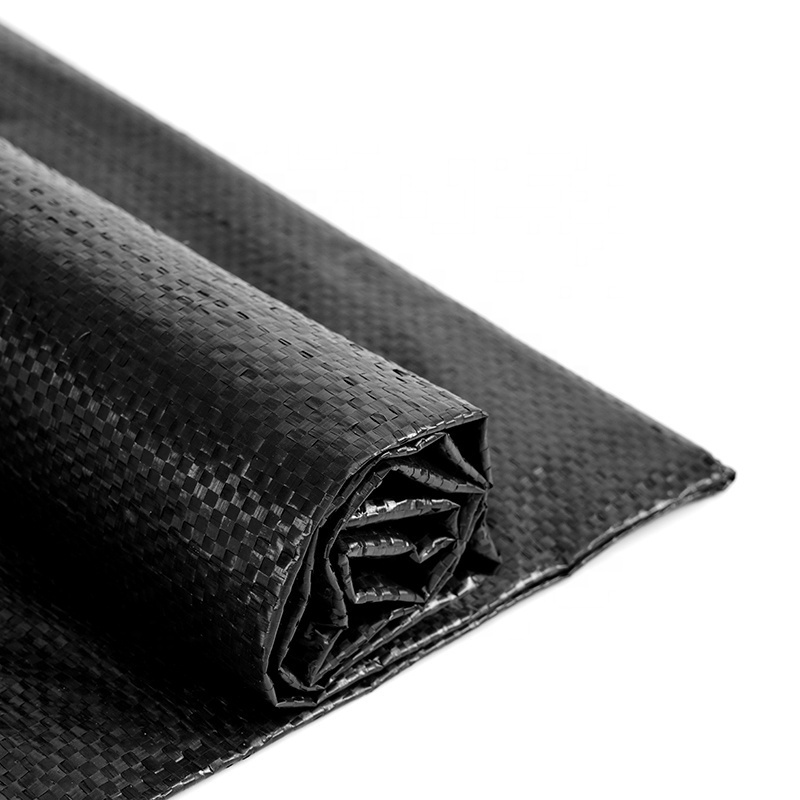 Protection waterproof Black PP woven Anti grass cloth weed mat