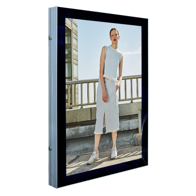 Advertising Outdoor Light Box Signage Waterproof LED Aluminum Frame Poster Board