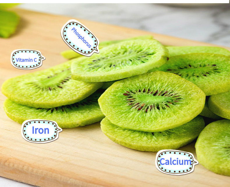 Wholesale Vacuum Fried Casual Snacks Dehydrated Kiwifruit Dry Fruit Kiwi