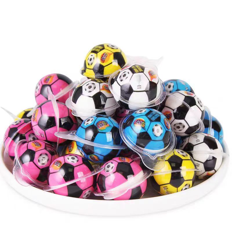 Confectionery Supplier Custom Football Gummy Candies Soft Sweet Bonbon Gummy Ball Candy