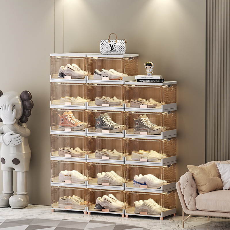 Shoe Organizer Storage Boxes for Shoes Competitive Price Adults Children Shoe Rack Plastic White Modern