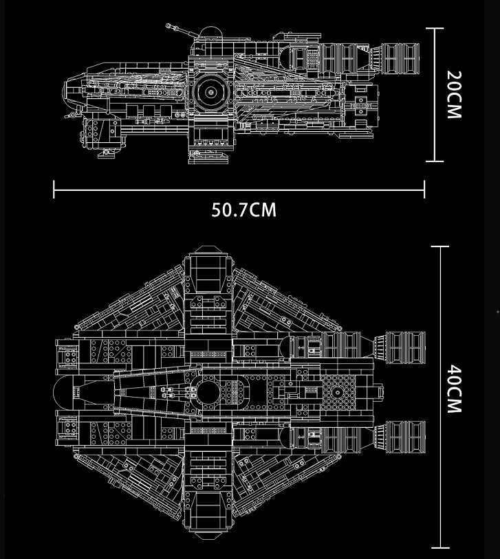 New Arrival Super 18K K110 Star Warship Toys Plastic Wars starwar Technic Building Blocks Toy Set for adult