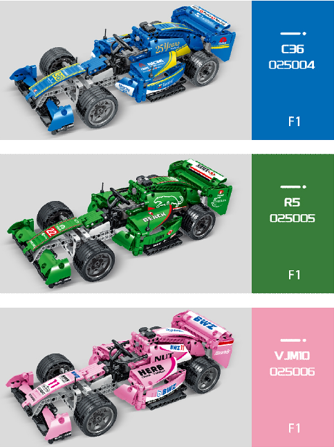 New Arrival MORK 1:14 RC F1 Model car small building blocks DIY toys compatible with all legoing toys for kids