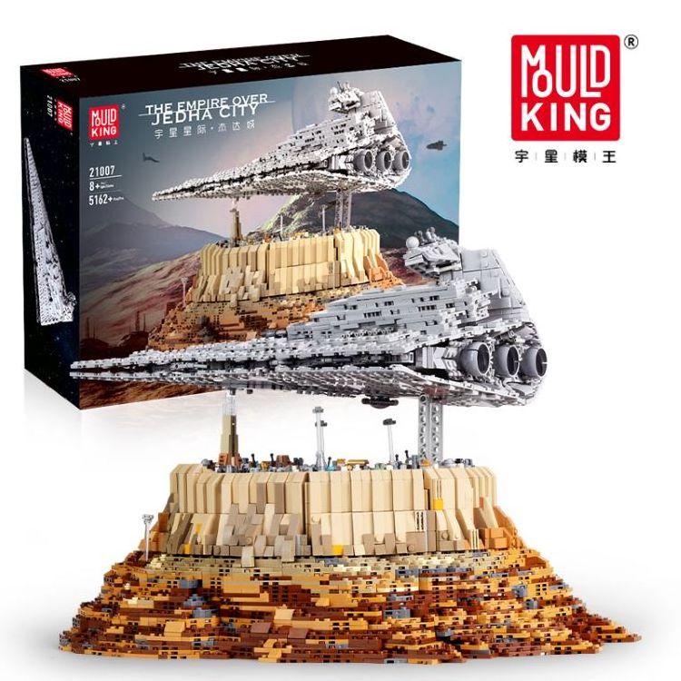 Hot sell Mould King 21007 Star Plan Destroyer cruise ship The Empire Over Jedha City Building Blocks Toy