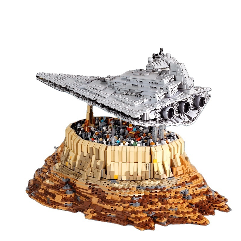 Hot sell Mould King 21007 Star Plan Destroyer cruise ship The Empire Over Jedha City Building Blocks Toy