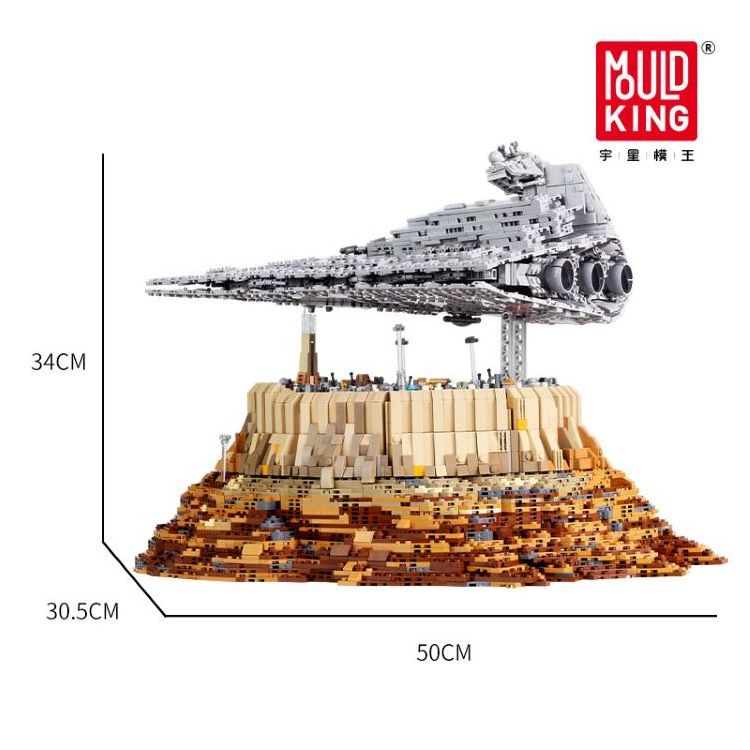 Hot sell Mould King 21007 Star Plan Destroyer cruise ship The Empire Over Jedha City Building Blocks Toy