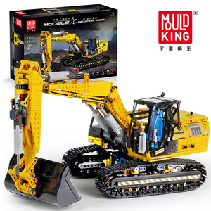 Mould King New Engineering Vehicle Excavator Model Building Blocks Education Blocks