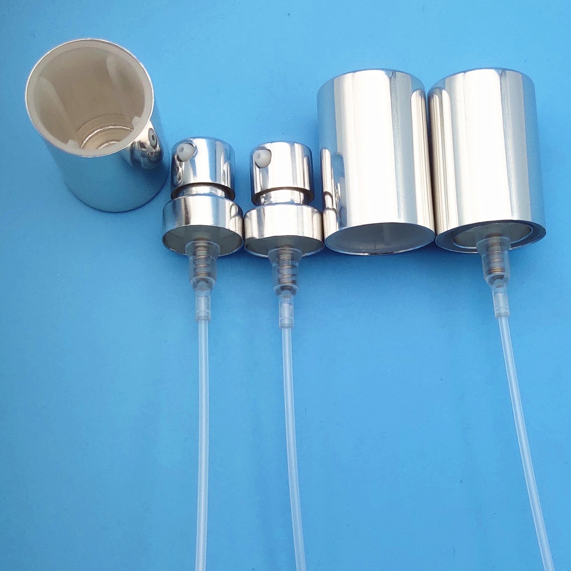 15mm/16.3mm metal cream lotion crimp pump with 22.5*32mm aluminum cap