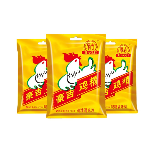 Haoji High Quality Manufacture Whole Sale Chicken Flavor Sichuan Seasoning Bag Light Yellow Dried Shrimp Powder Chengdu a Grade