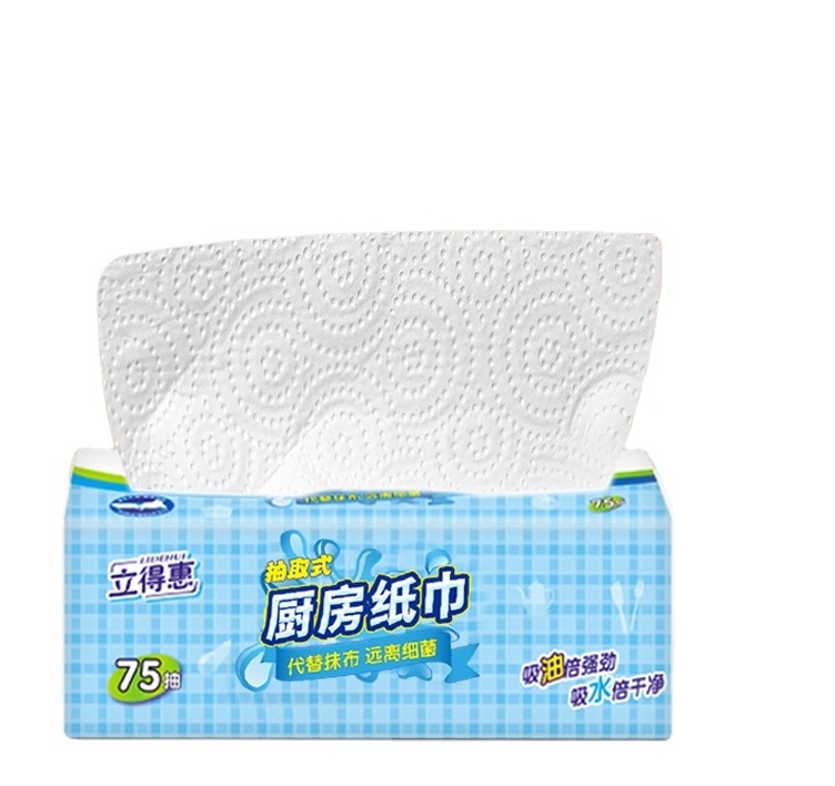 Hot Sale Super Oil Absorbent Disposable Towel Dining Table Kitchen Cleaning Cloth Lazy Rag Nonwoven Roll Wood Pulp Customized