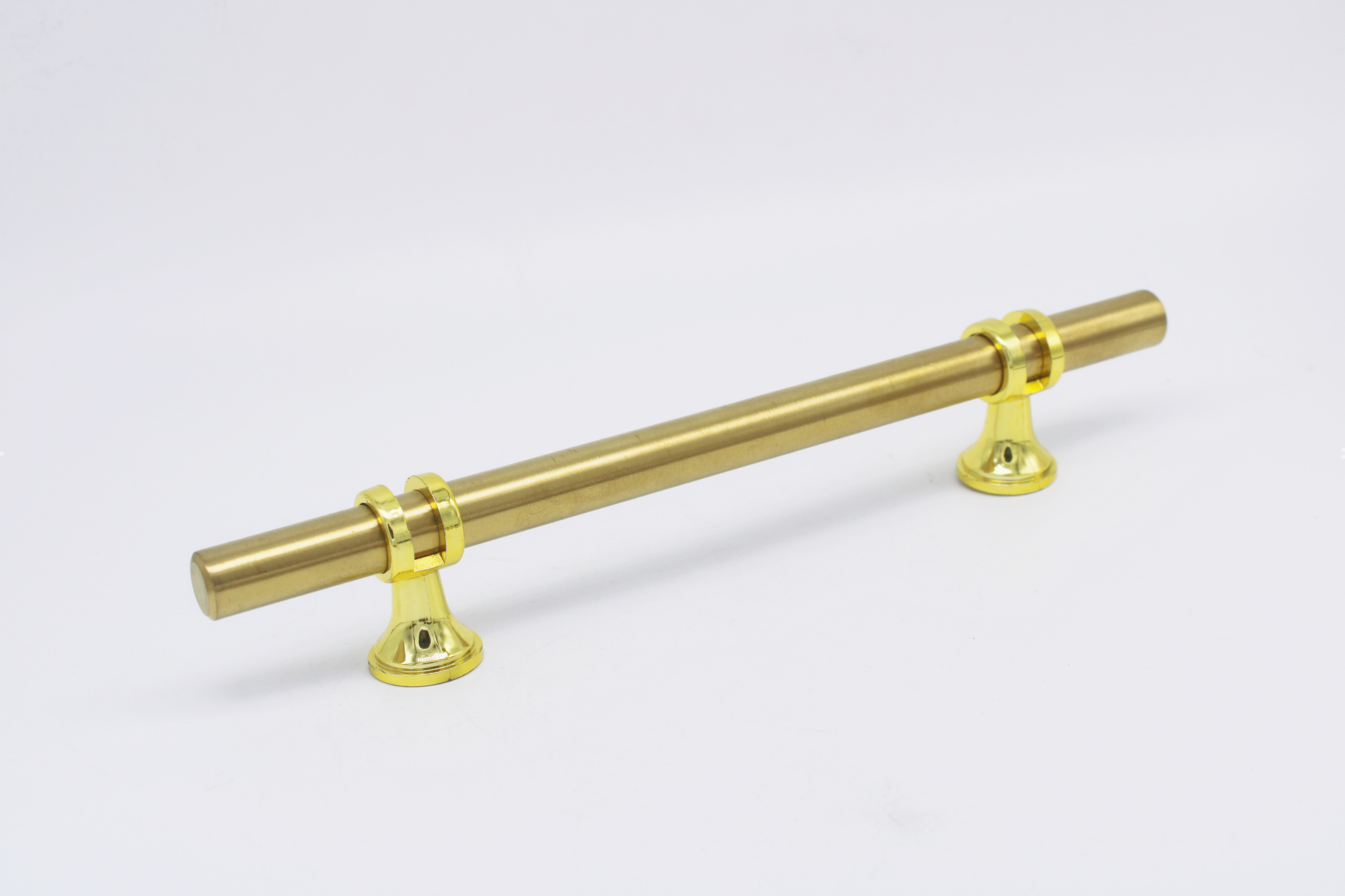 wholesale plastic handle manufacturer plastic feet T bar stainless steel tube gold Cabinet handle