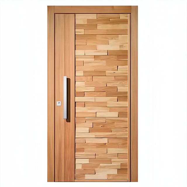 Europe and the United States hot composite wood entrance pivot door can be customized