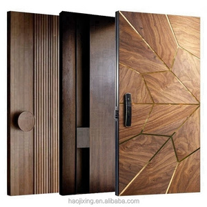 Custom New American Steel Aluminum Composite Wood Main Entrance Wooden Door