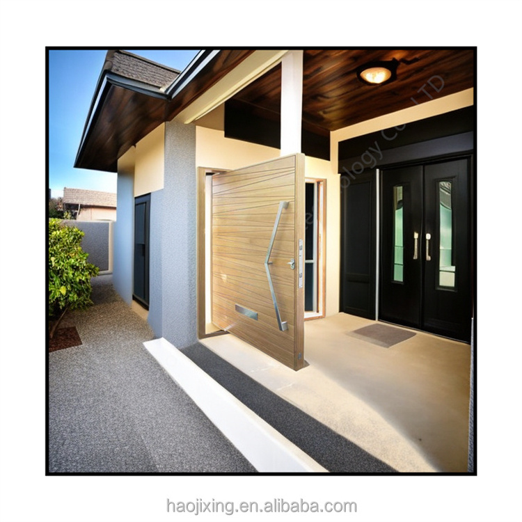 Custom New American Steel Aluminum Composite Wood Main Entrance Wooden Door