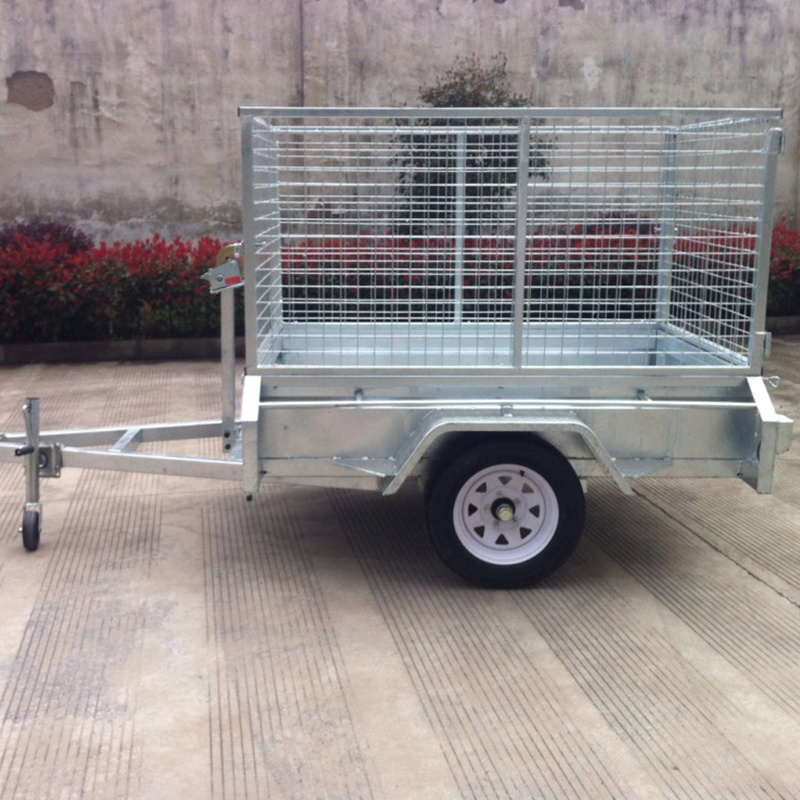 Galvanised Single Axle Tipping Small Farm Trailer