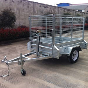 Galvanised Single Axle Tipping Small Farm Trailer