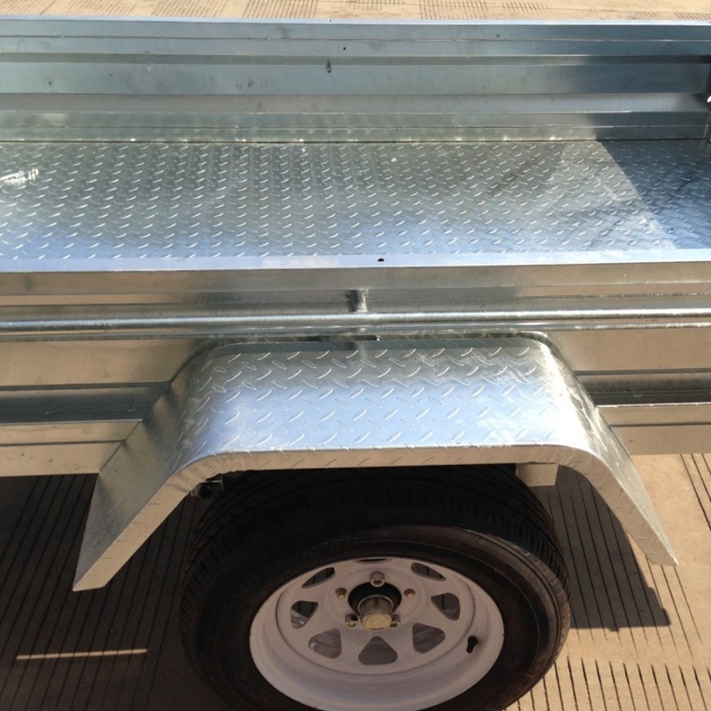 New arrival Australia farm galvanized tandem utility box welded tipping cage trailer