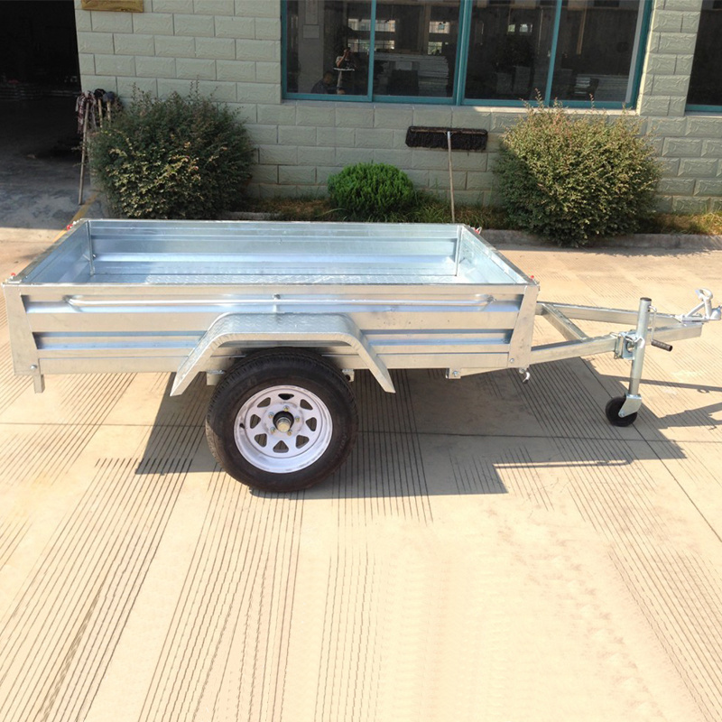 High Quality 2 Wheel Single Axle Dump Trailer 7X4