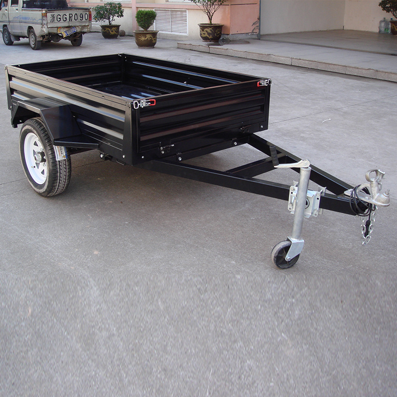 High Quality 2 Wheel Single Axle Dump Trailer 7X4