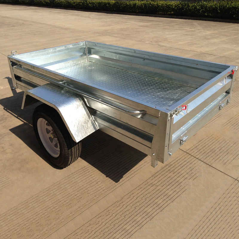 High Quality 2 Wheel Single Axle Dump Trailer 7X4