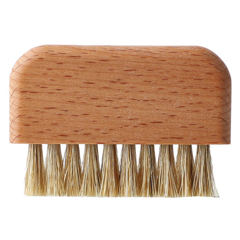 Eco-Friendly Manicure Pedicure Scrubber Tool Natural Beech Wood Boar Bristle Mini Toe & Finger Nail Brush