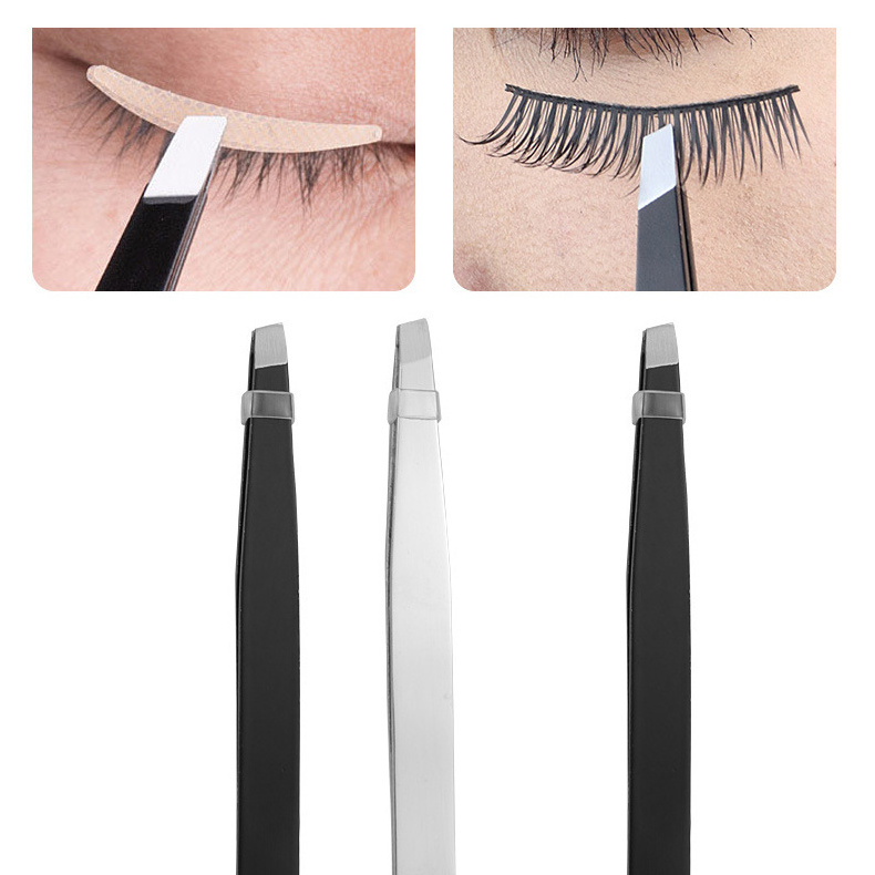 High Quality Eyebrow Utility Tool Hair Slender Eyelash Isolation Tweezers Wholesale For Eyelash Extension Custom Strips For Men