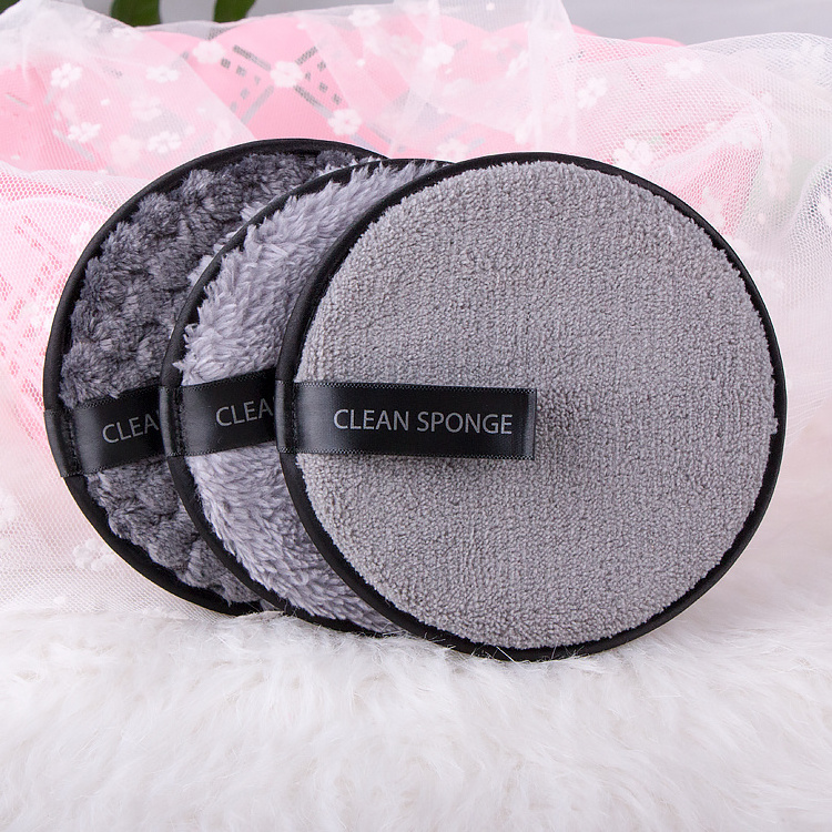 Microfiber Makeup Remover Pads Facial Cleansing Puffs Reusable Makeup Remover Pads for Heavy Makeup