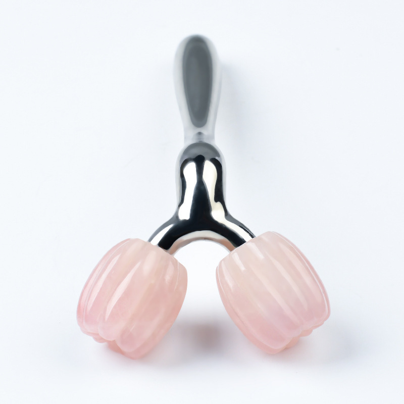 Wholesale Mini Rose Quartz Crystal Ice Jade Roller For Face