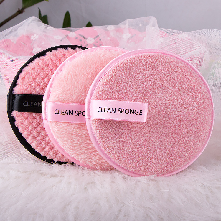 Microfiber Makeup Remover Pads Facial Cleansing Puffs Reusable Makeup Remover Pads for Heavy Makeup