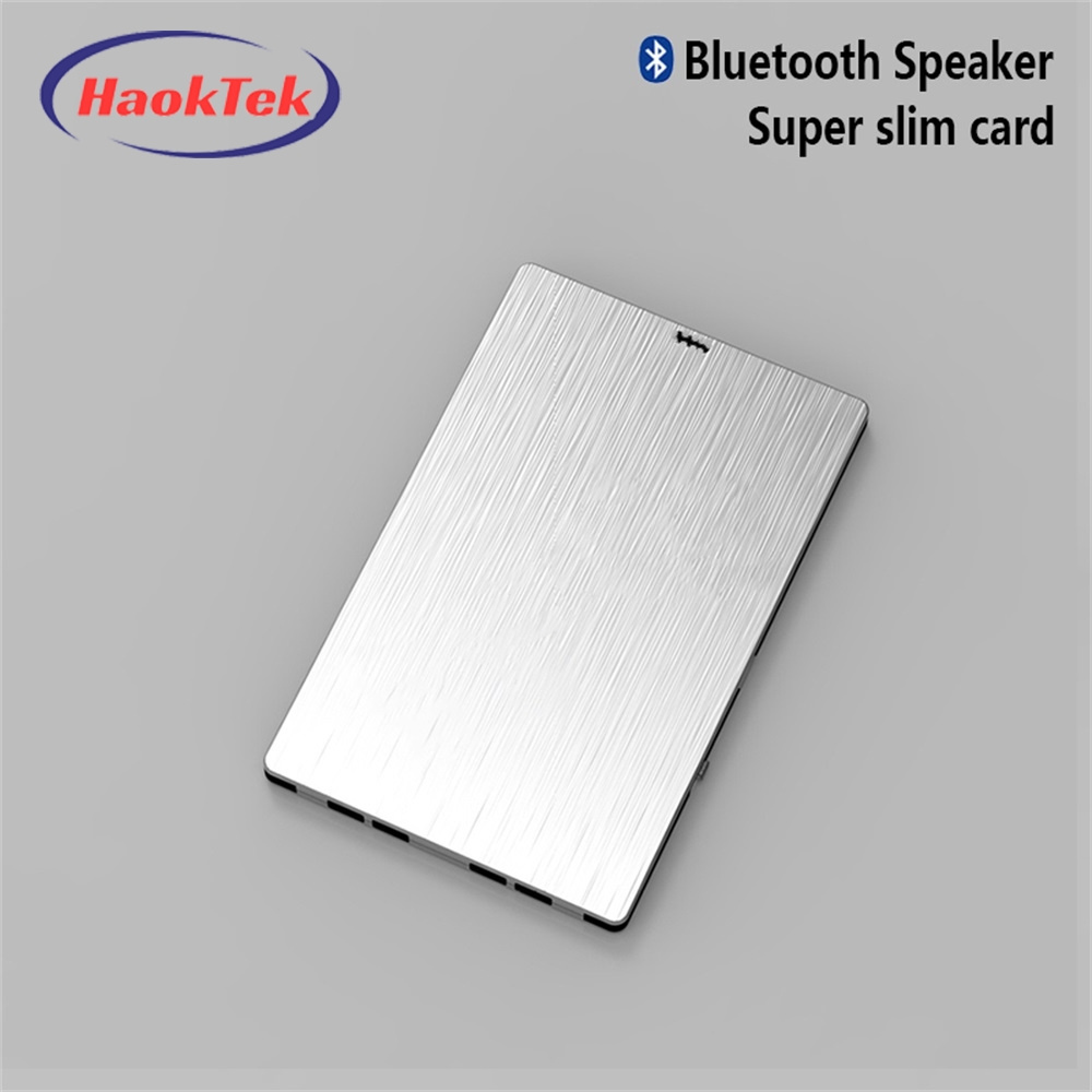 HAOKTEK Ultra-thin mini  Portable Wireless small Speaker With Clean Sound,Ultra for Home Outdoors