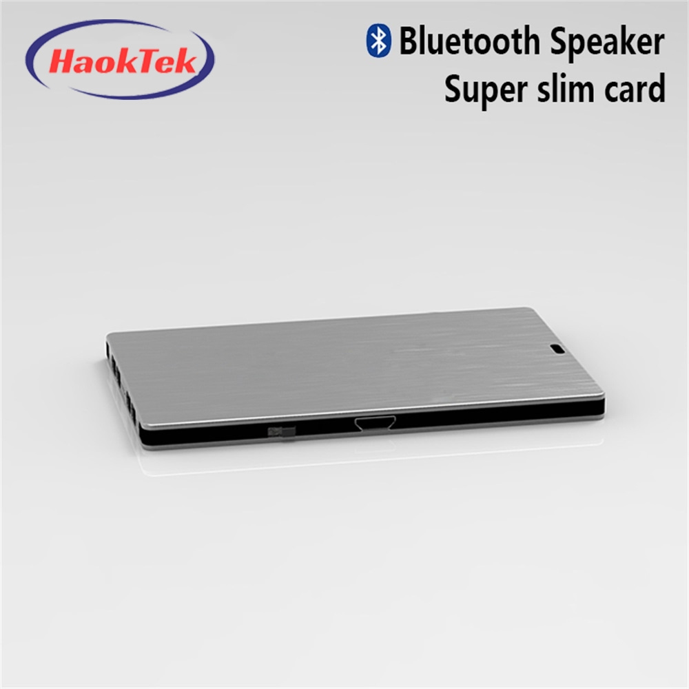 HAOKTEK Ultra-thin mini  Portable Wireless small Speaker With Clean Sound,Ultra for Home Outdoors