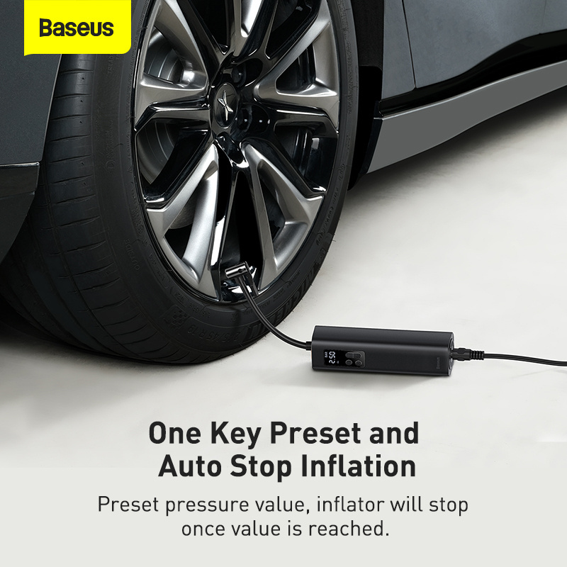 Baseus Super Mini Inflator Pump portable tire inflator for car balloon inflator