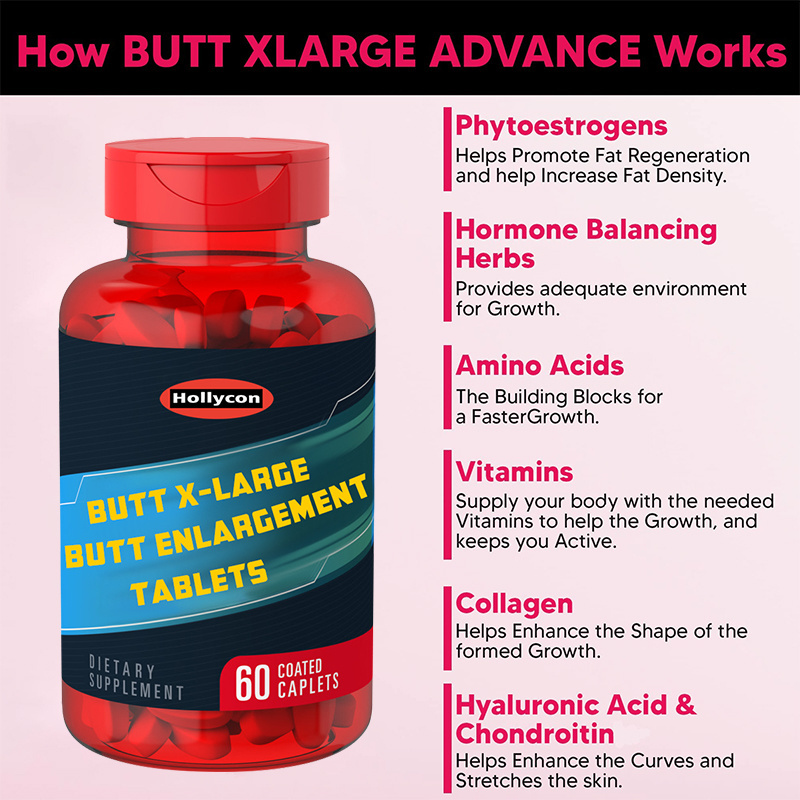 OEM High Quality Butt X-Large Butt Enlargement Tablets Booty Enhancement Butt Enhancer Pills