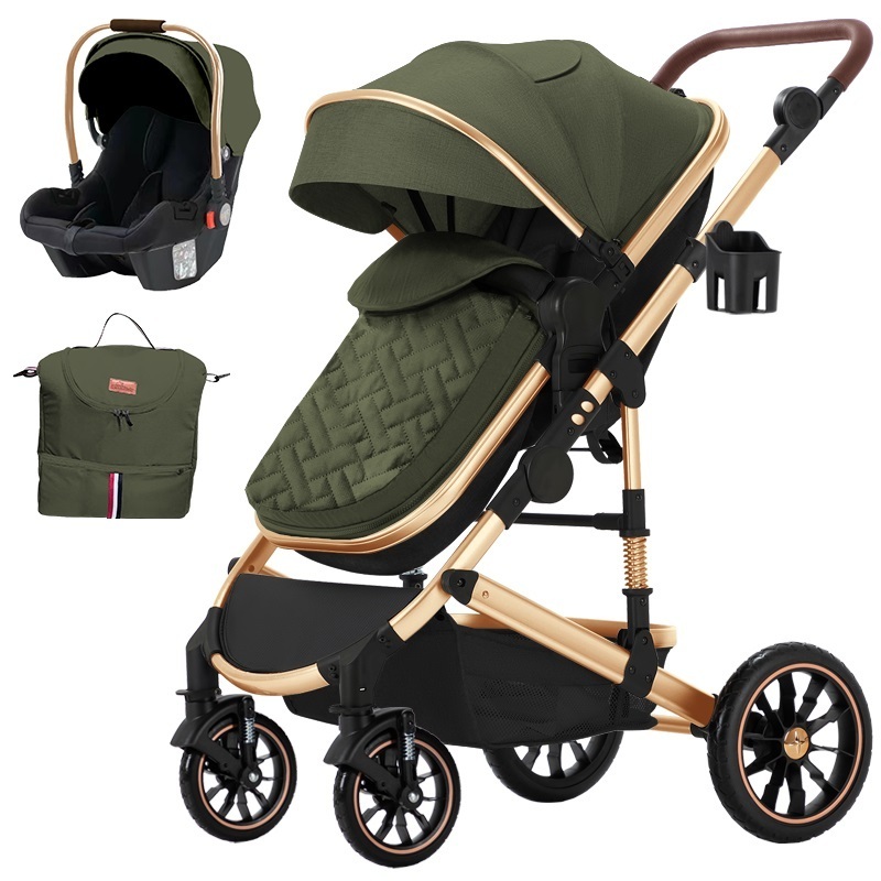 baby car seat and stroller set baby wagon stroller 4 in 1 baby stroller for 0-3 years