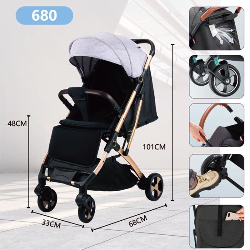 adjustable wheels good baby stroller for plane baby buggy stroller 2in1