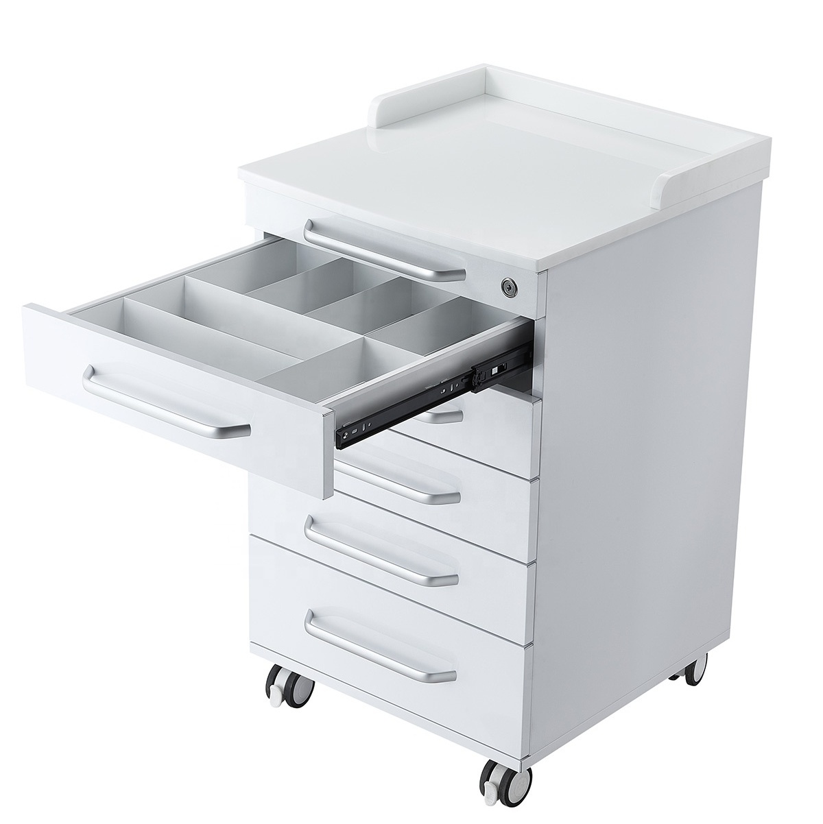 Full Set Modular Stainless Steel Cabinet Dental Storage Cabinets with Mobile Trolley for Dental Office