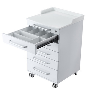 Full Set Modular Stainless Steel Cabinet Dental Storage Cabinets with Mobile Trolley for Dental Office