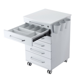 Manufacturers High Quality Stainless Steel Medical Dental Lab Cabinets with Wheels