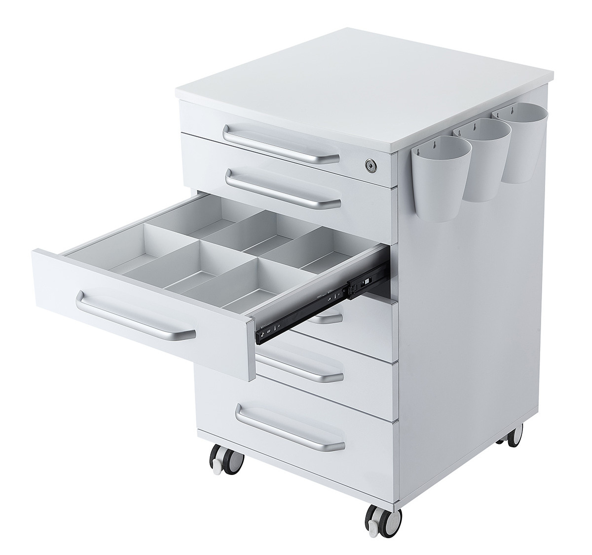 Manufacturers High Quality Stainless Steel Medical Dental Lab Cabinets with Wheels