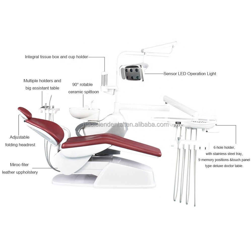 Luxury Portable Dental Equipment Dental Medical Mobile Surgical Treatment Chair with Dental Chair Stool