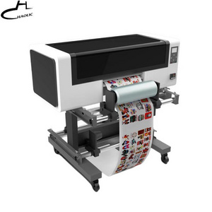 Led UV Printer For Glass Acrylic Ceramic Metal UV DTF Sticker Printer UV Printing Machine For Bottle