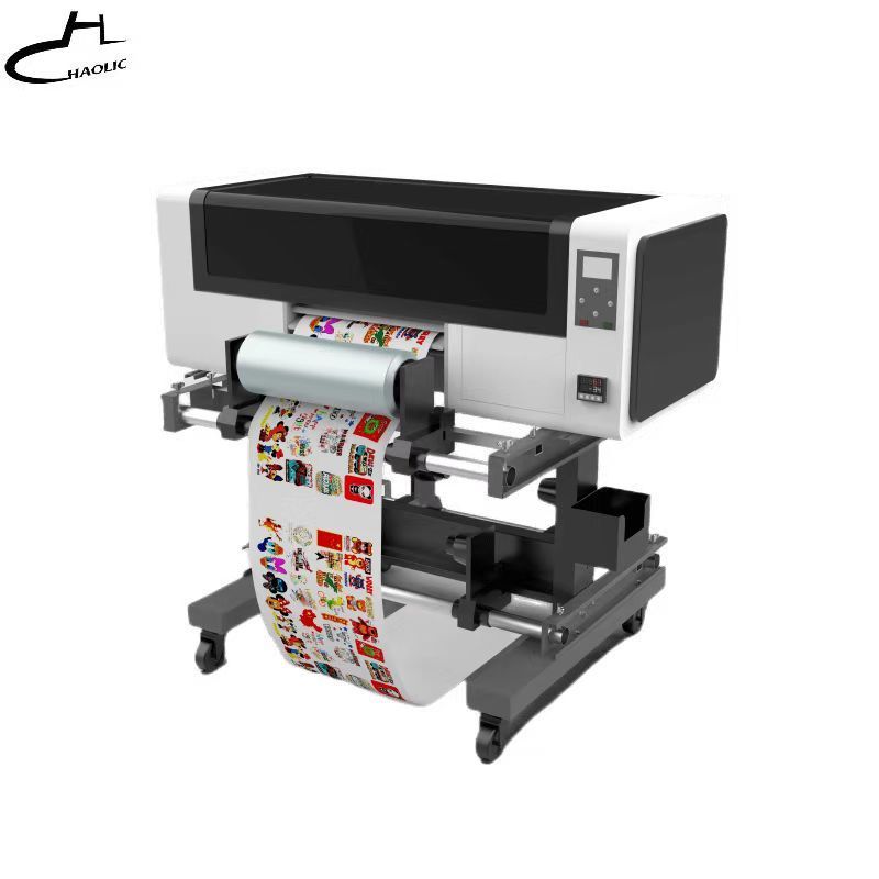 Led UV Printer For Glass Acrylic Ceramic Metal UV DTF Sticker Printer UV Printing Machine For Bottle