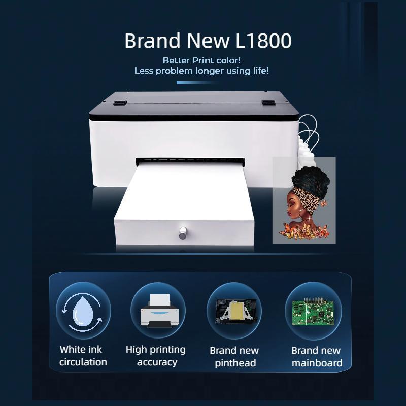 New Arrival A3 Brand New L1800 For Epson DTF printerl A3 Inkjet T-shirt Heat Transfer Printing Machine Pet Film A4 DTF printer