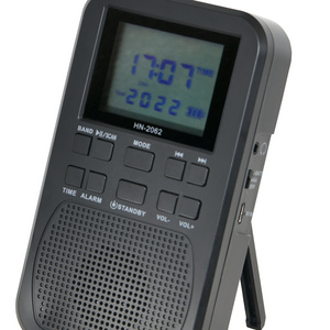 2.4" LCD Digital Rechargeable Wireless Alarm Clock High Sensitivity Auto Scan Digital am fm Pocket Radio