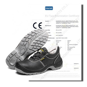 Genuine Leather Waterproof S3 Work Shoes CE Approved Steel Toe Industrial Construction Safety Shoes for Men