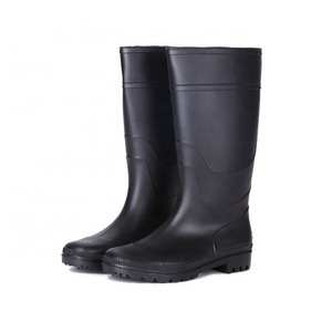 Factory Direct Sales Steel Toe Anti-smashing Waterproof Oil-resistant Acid-base Rain Boots Men PVC Gum Boots